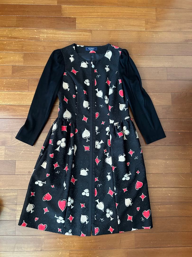 M'S GRACY ハートトランプ柄ワンピース 40