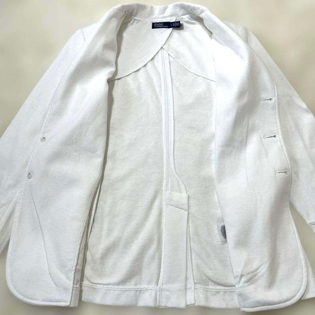 ラルフローレン ロゴクレスト コットン ジャージー ジャケットUS6 L相当QR