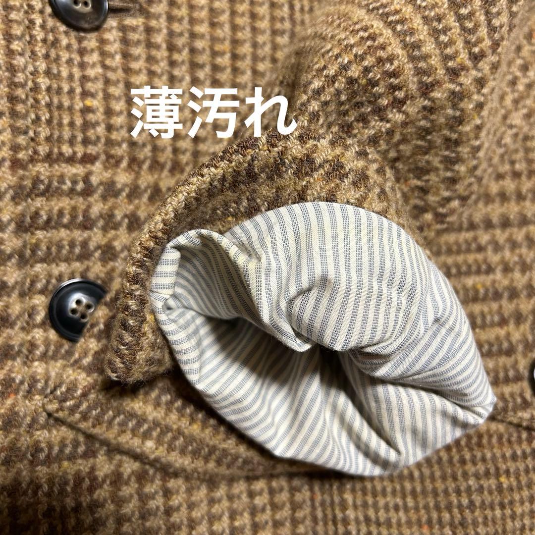 古着 ポロ バイ ラルフローレン ツイード テーラードジャケット 茶系 40