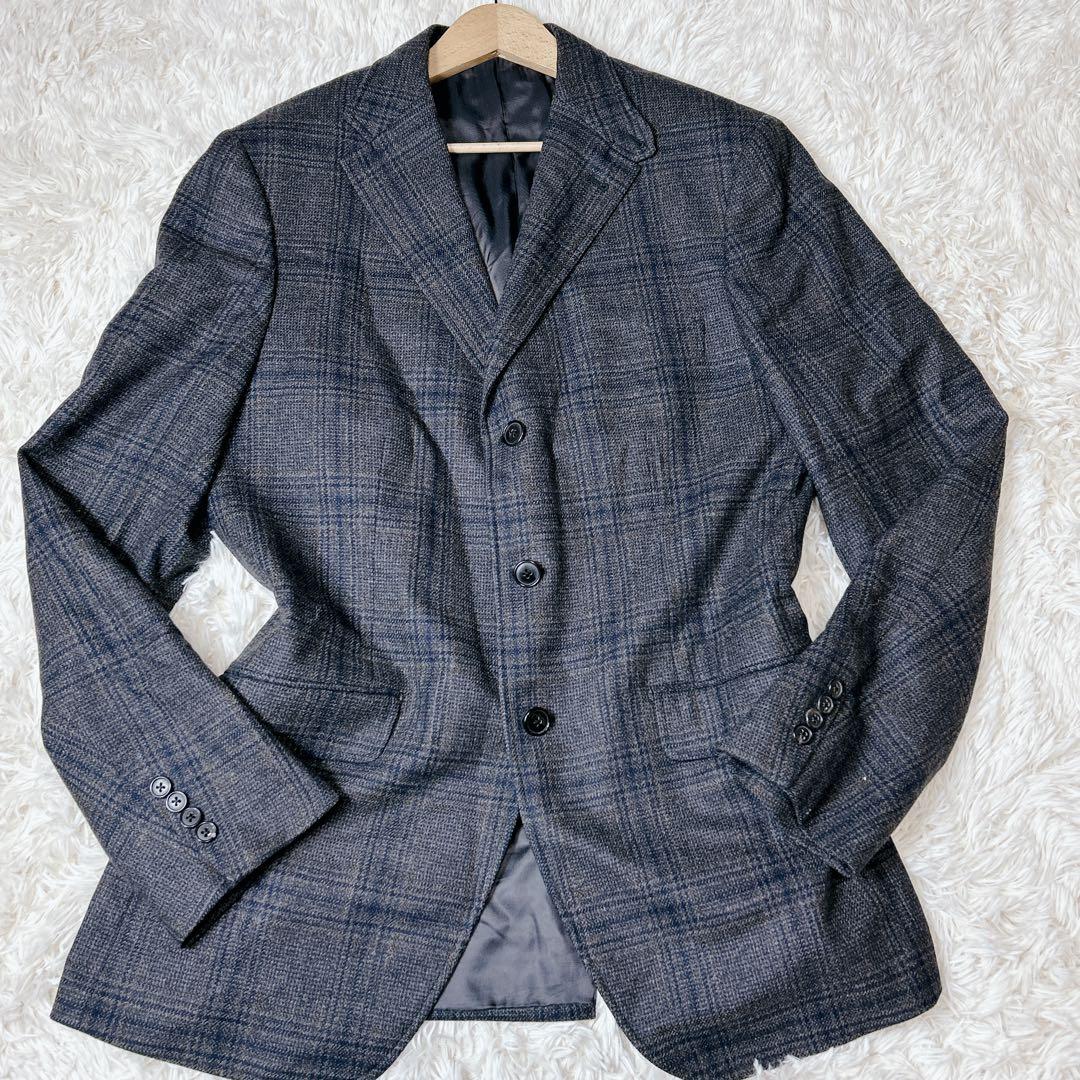 トゥアン様✨Belvest カシミヤ混 セットアップ チェック ブラウン