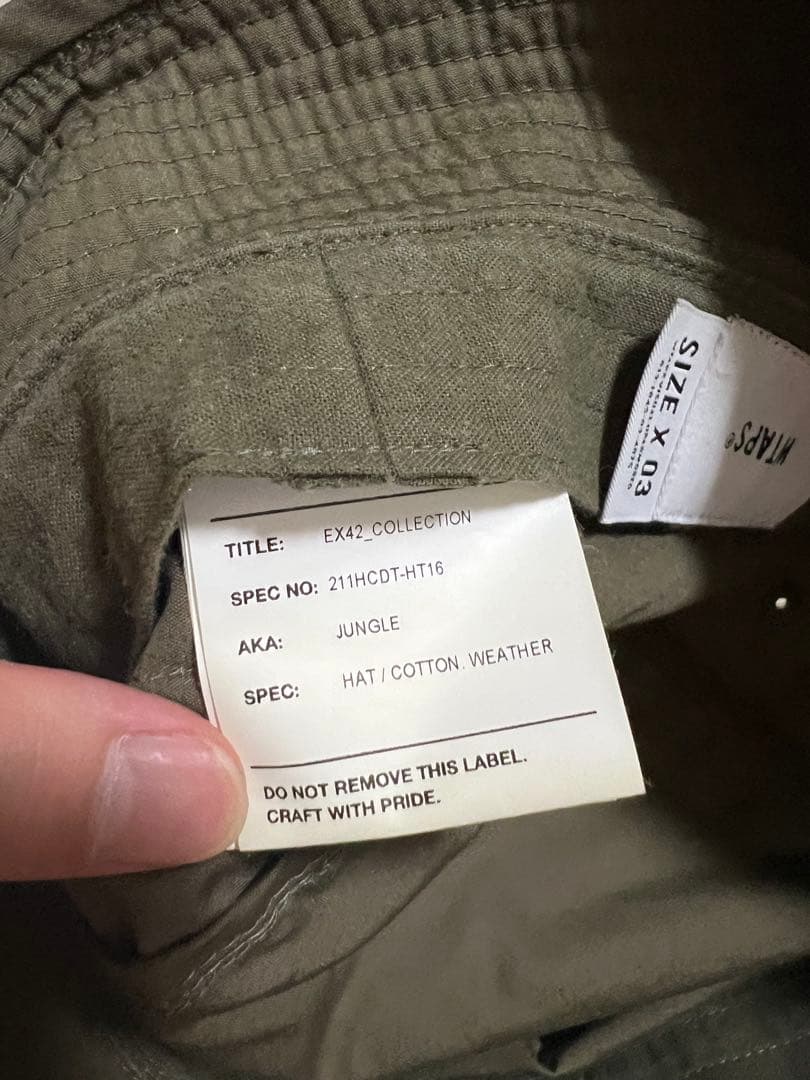 21SS WTAPS ダブルタップス JUNGLE HAT オリーブ