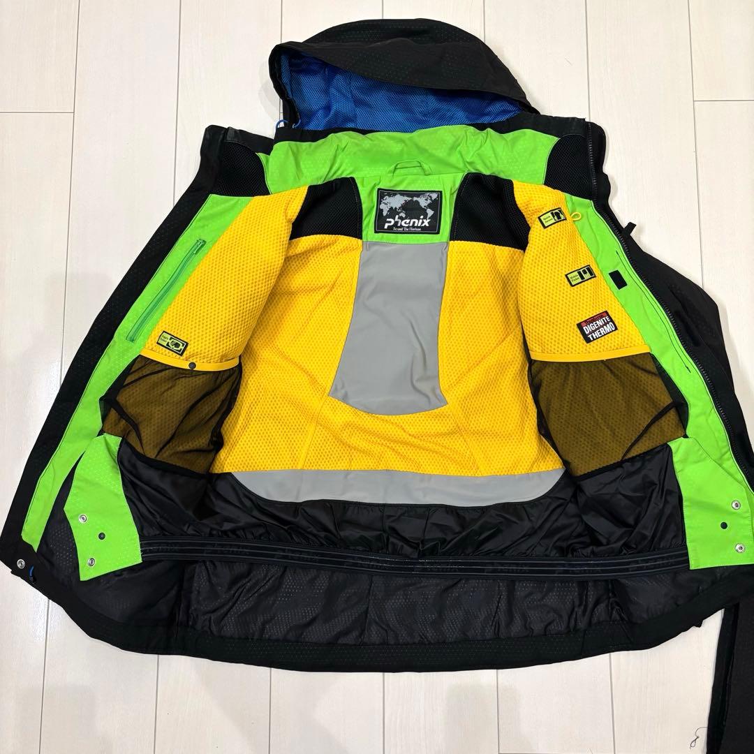 フェニックス メンズスキーウェア上下セット L ブラック