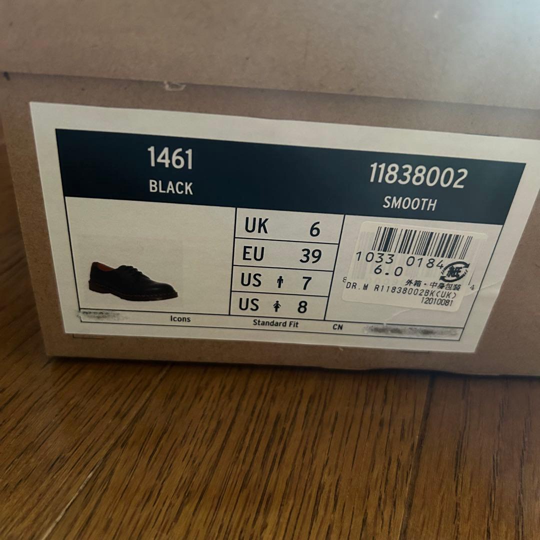 【新品】Dr. Martens 1461 ブラック UK6