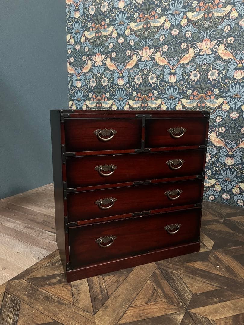 R＊民芸調箪笥 チェスト インテリア アンティーク 昭和レトロ 当時物