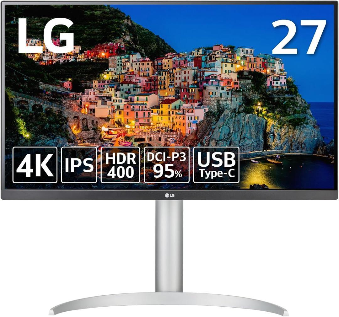 LG 27インチ ディスプレイ 27UP850N-W 4K