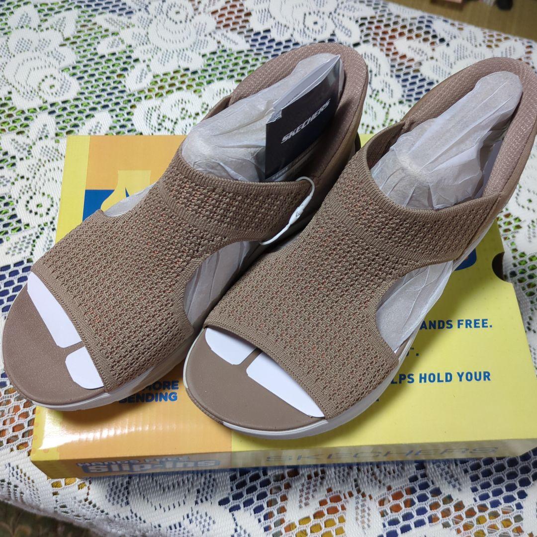 （美品）SKECHERS サンダル 色　モカ　サイズ25センチ