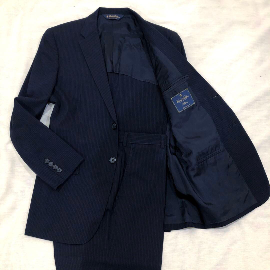 BROOKS BROTHERS MILANO セットアップ スーツ 濃紺 M