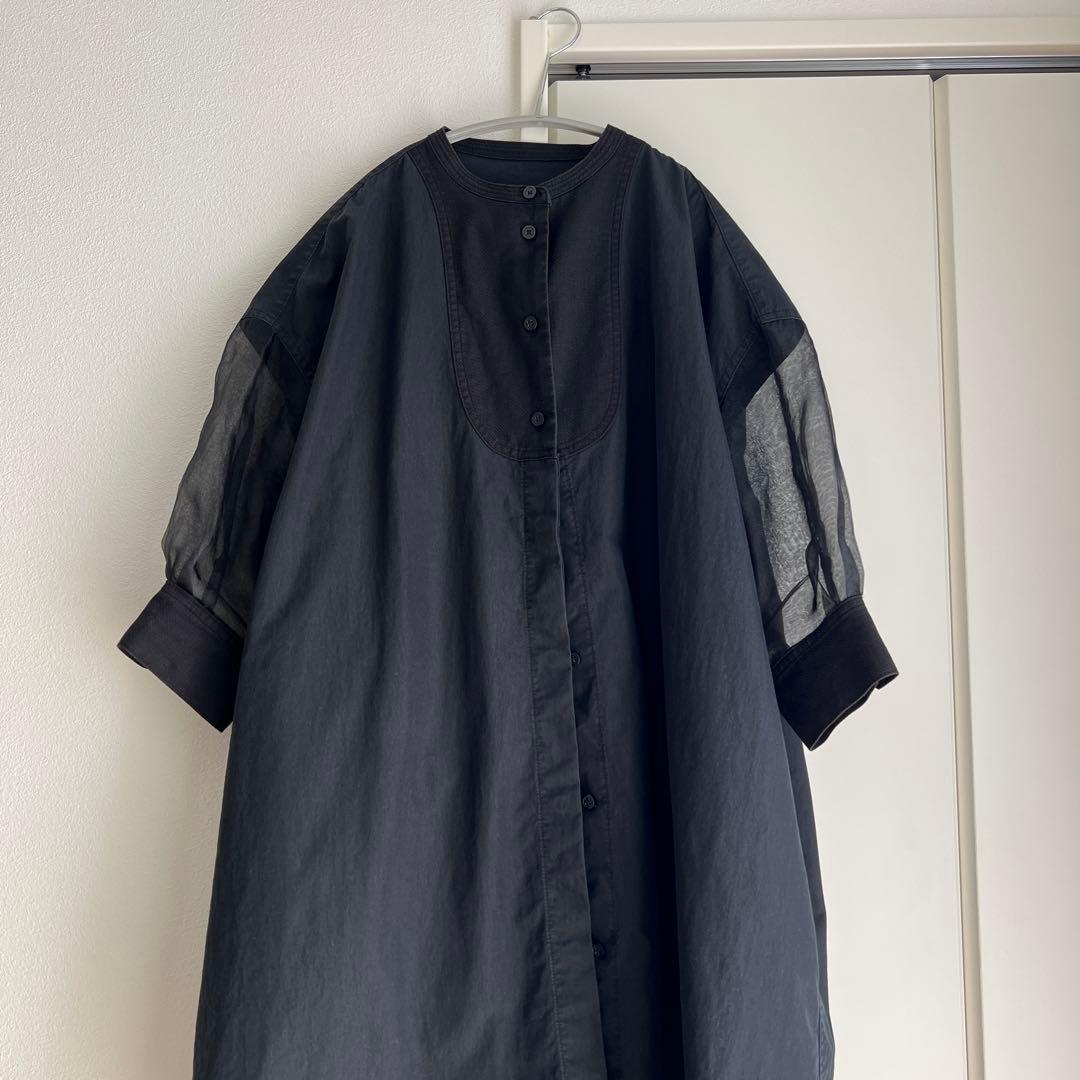 yonfa ヨンファ　 シースルーシャツチュニック　2021ss