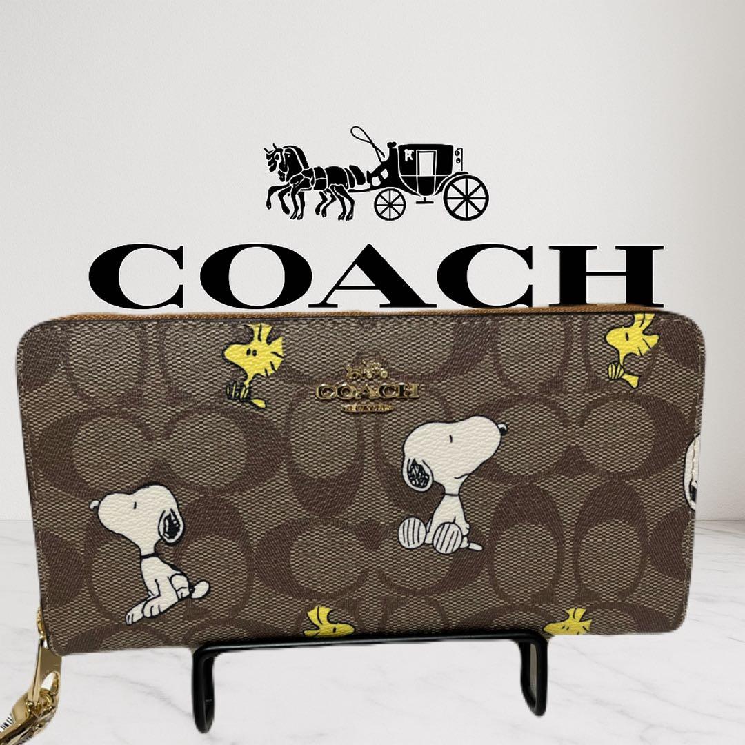 COACH スヌーピー柄 長財布ce705