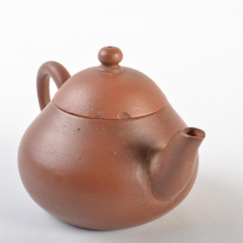 中国　孟臣製　紫砂　朱泥　急須　茶壷　V　R7392