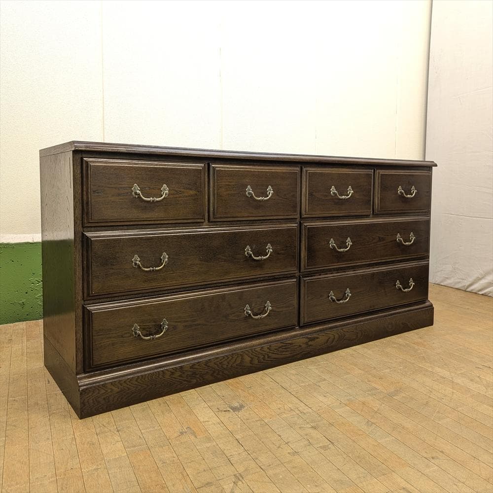 ドマーニ　カリモク　クイーンズライフ　ワイドチェスト　箪笥　タンス　ドロワー