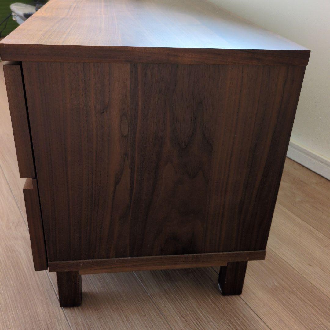 無印良品　木製ＡＶラック　テレビボード　テレビ台　ウォールナット材　幅110ｃｍ