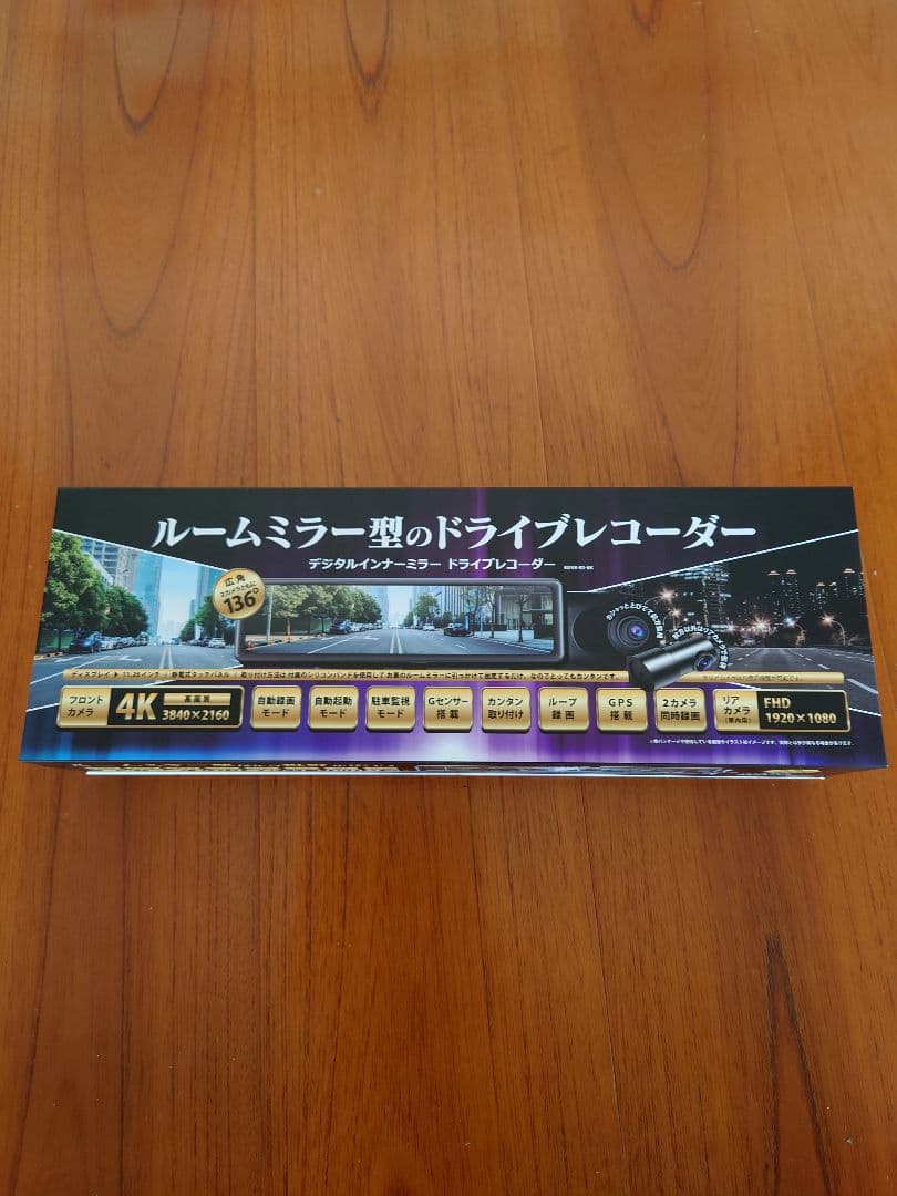 D*C様 ルームミラー型 ドライブレコーダー 4K 3840×2160 136度