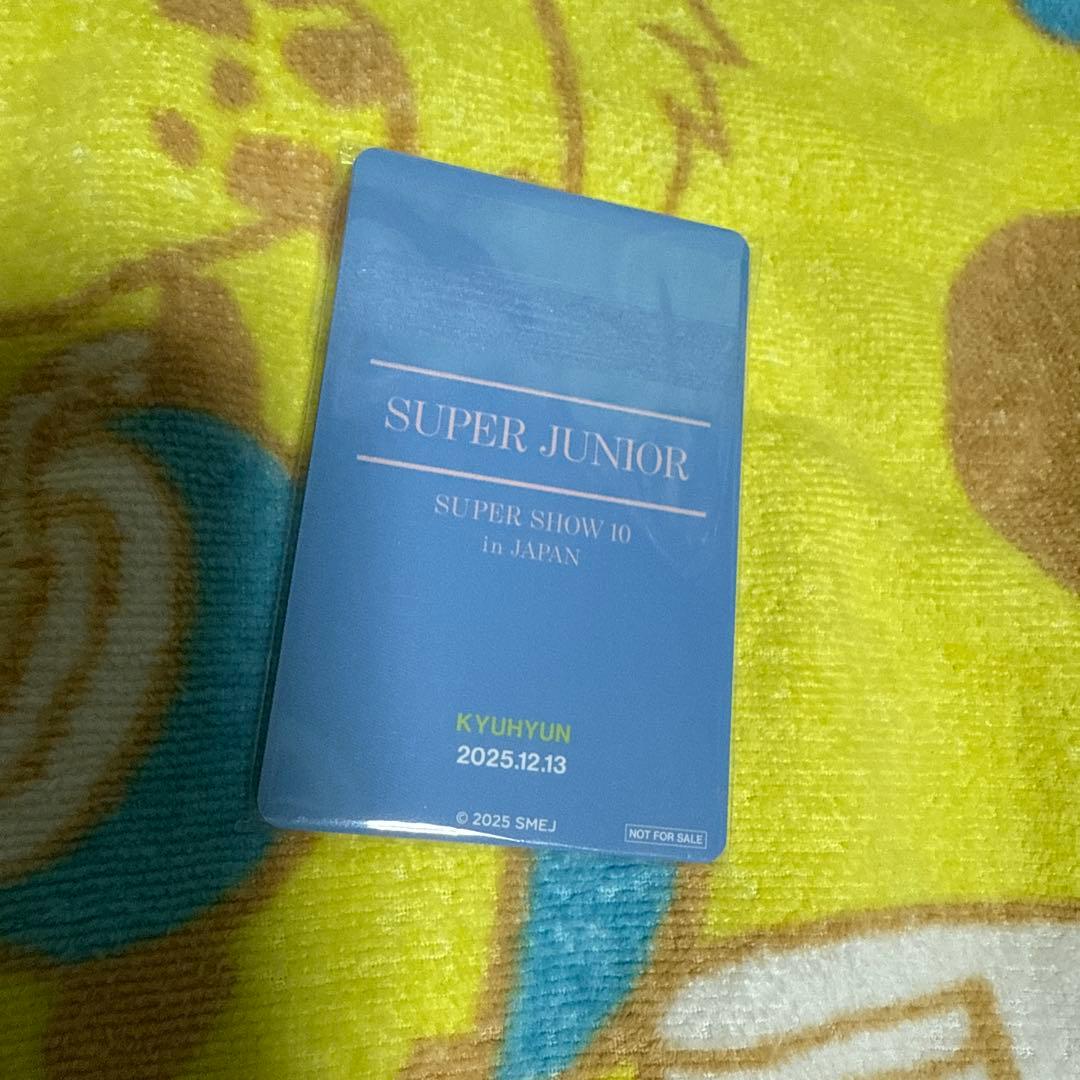 SUPER JUNIOR SUPERSHOW10 プレミアムシート トレカ