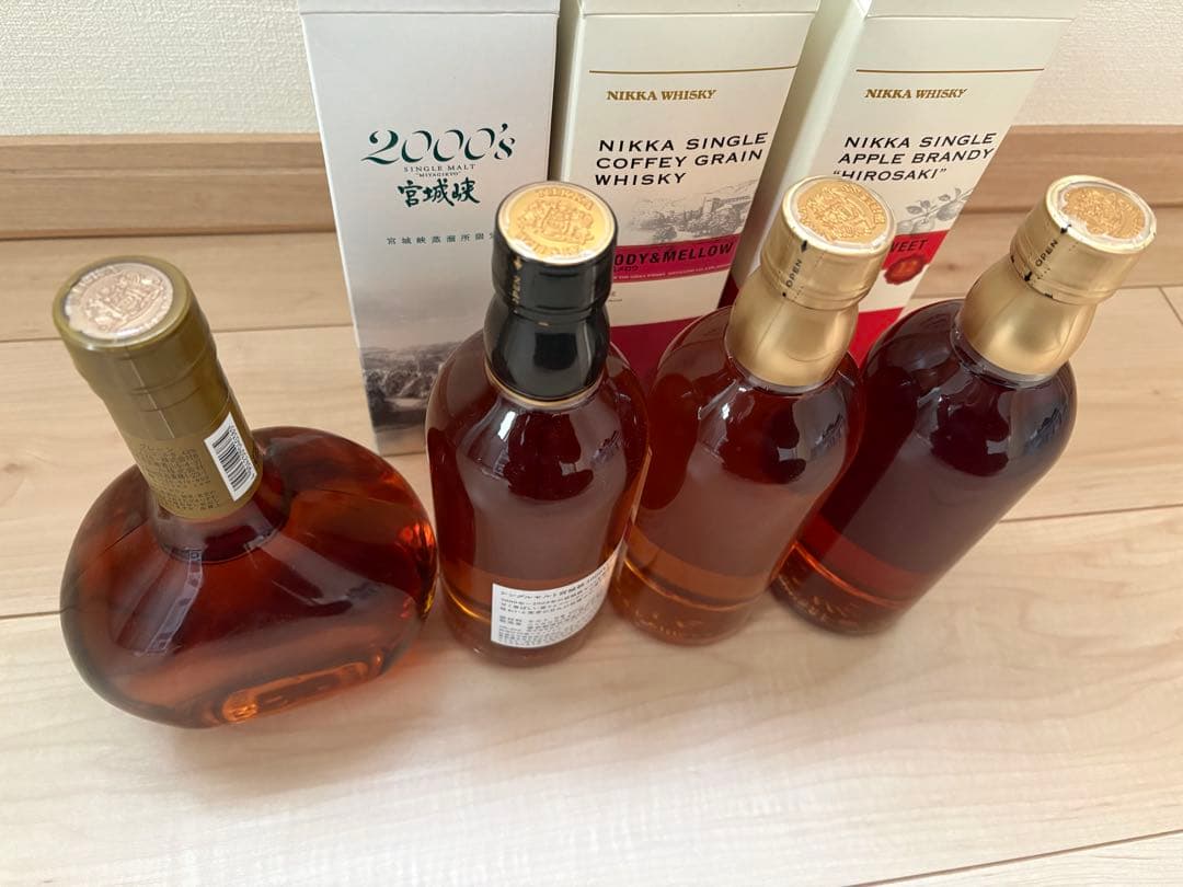 終売　宮城峡2000 スーパーニッカ復刻　宮城峡ウッディ&メロウとブランデー弘前