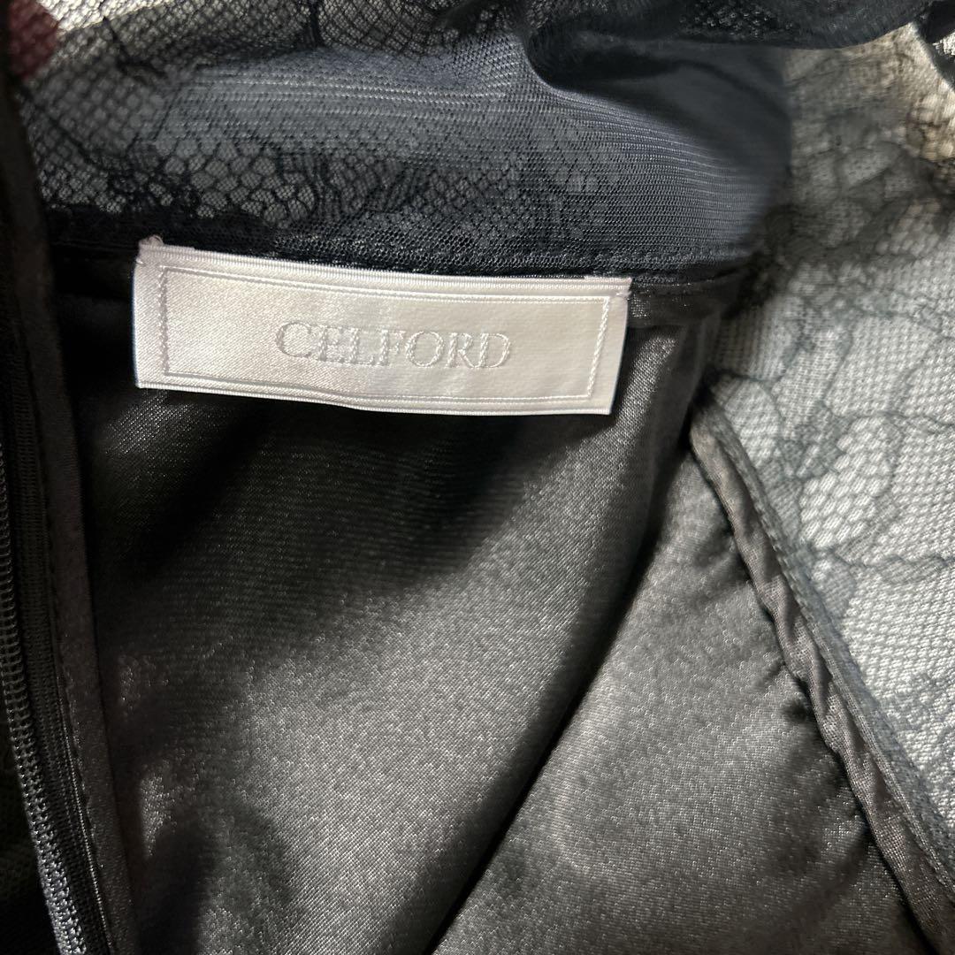 CELFORD チュールレースロングワンピース　松田聖子さん着用　ブラック　36