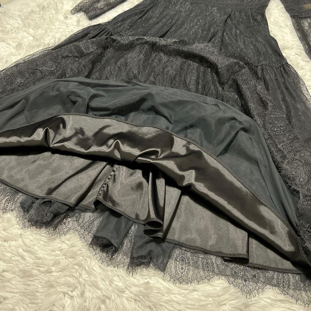 CELFORD チュールレースロングワンピース　松田聖子さん着用　ブラック　36