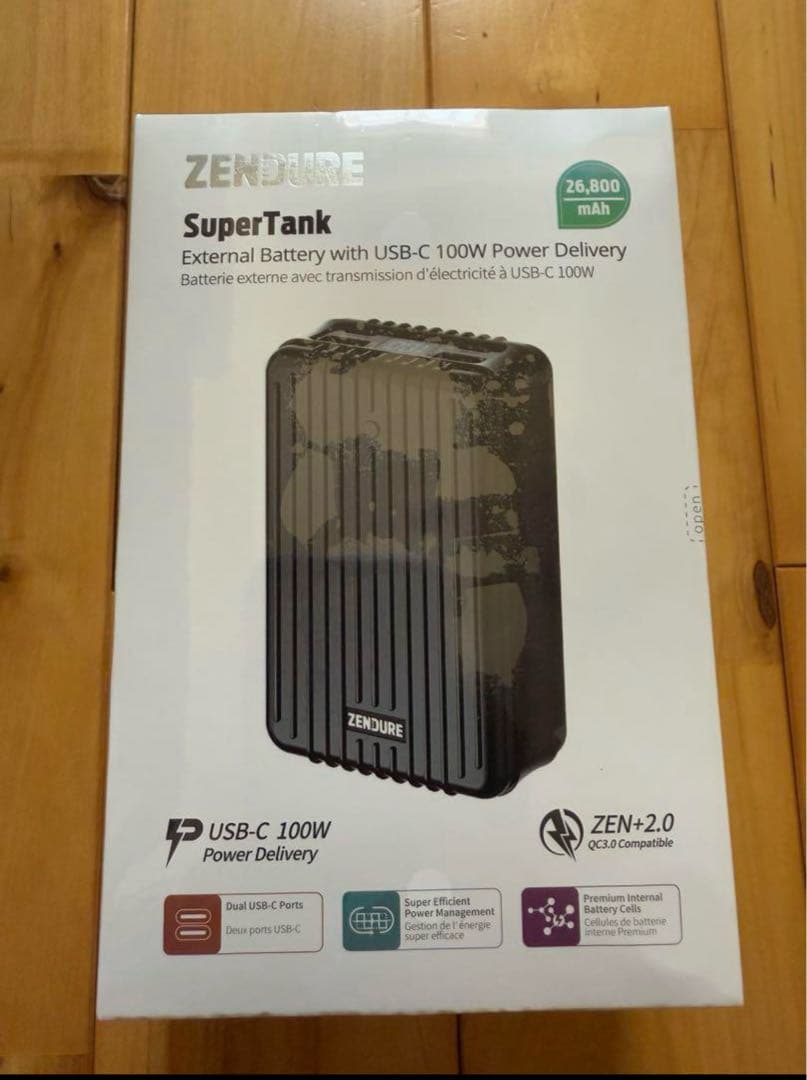 ZENDURE モバイルバッテリー 26800mAh ZDA8PDP-B-PL