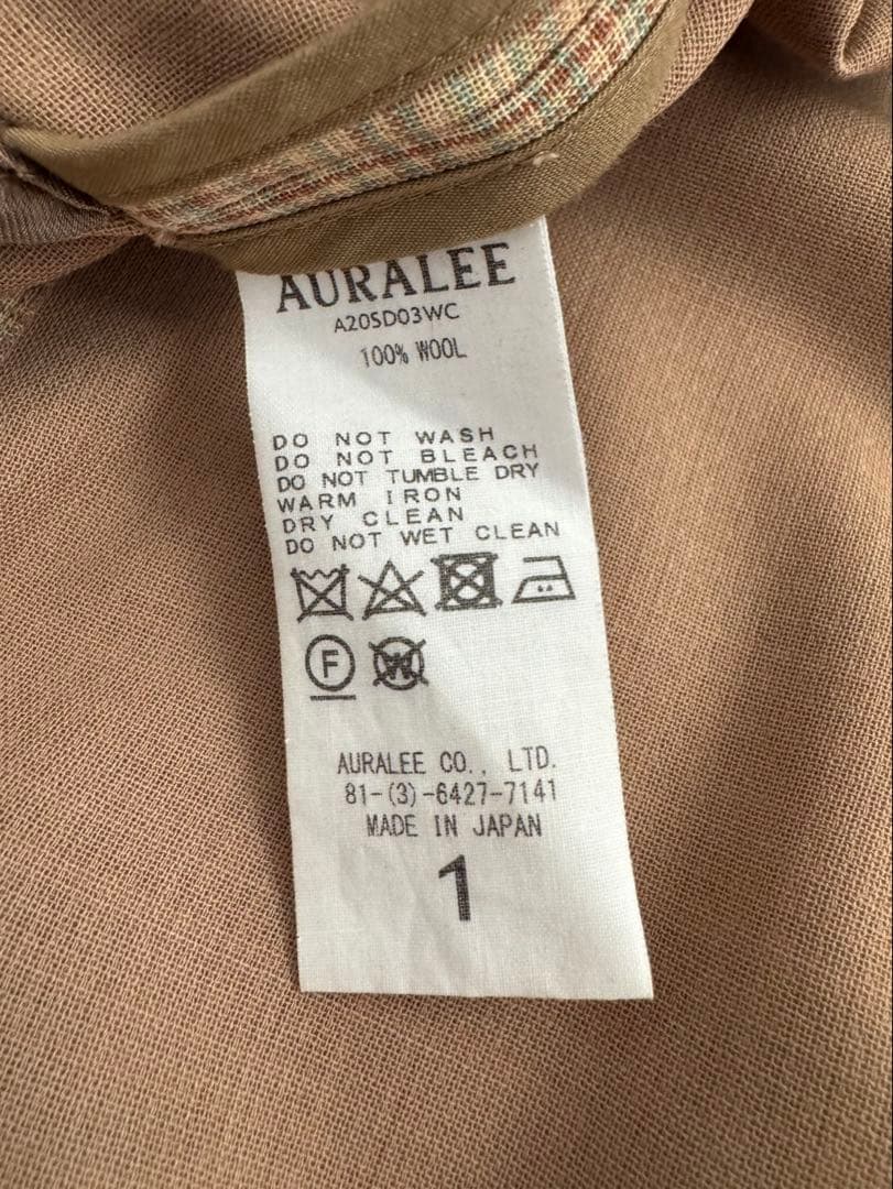 オーラリーAURALEE チェックワンピース