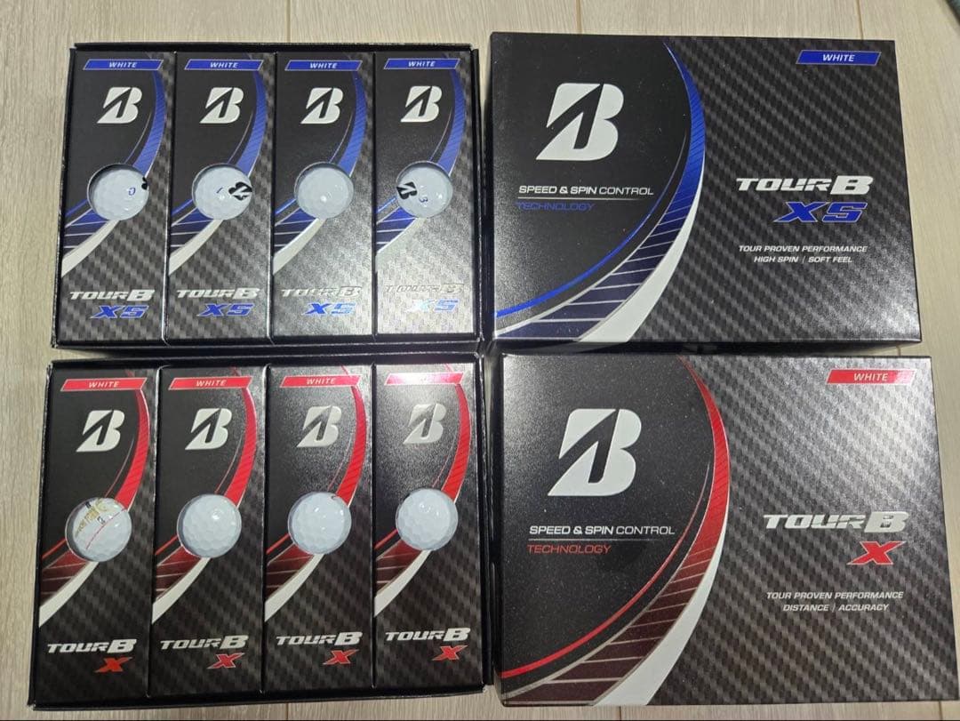 新品ゴルフボールBridgestone Tour B X Tour B XS