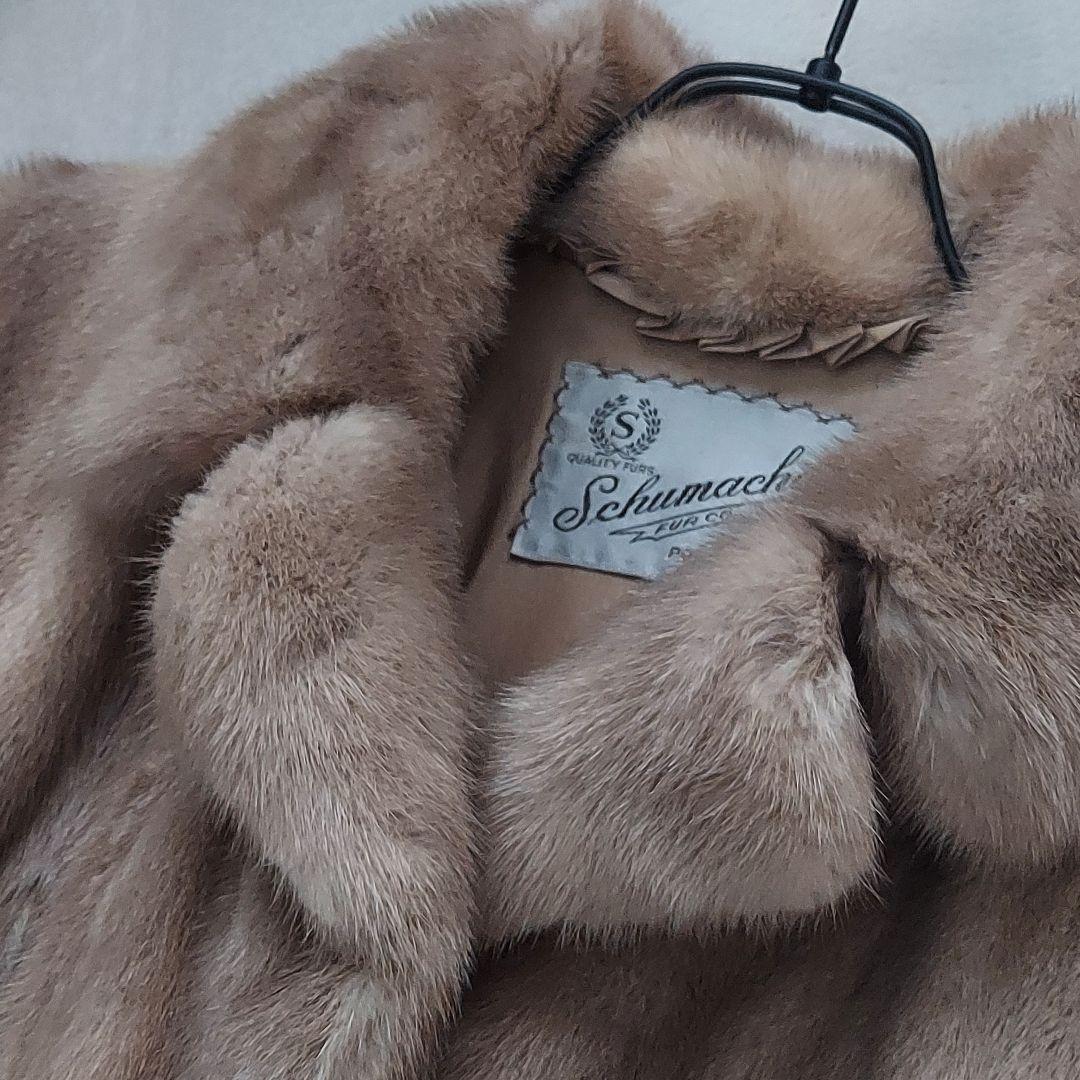 Schumacher✨ 毛皮 ロングコート 膝丈 Sサイズ