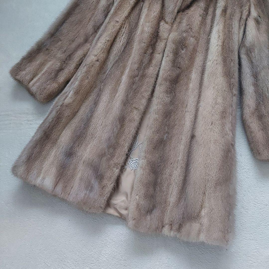 Schumacher✨ 毛皮 ロングコート 膝丈 Sサイズ