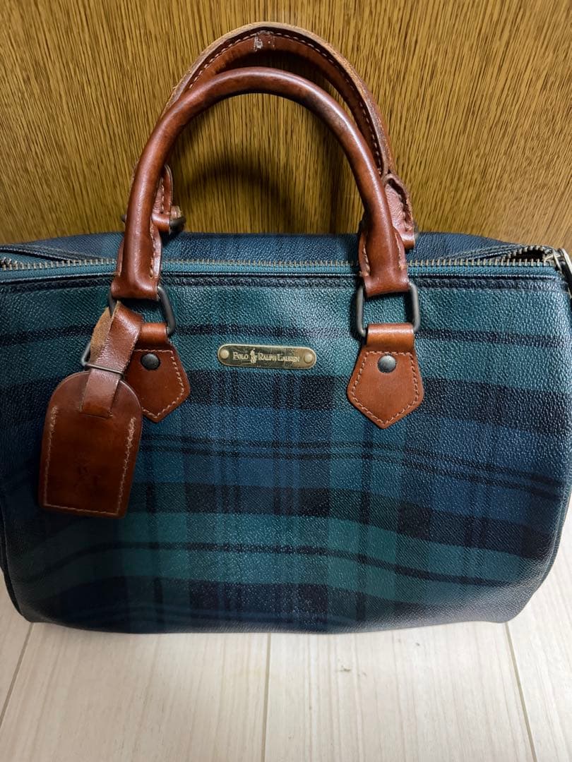 Polo Ralph lauren ミニボストンバック チェック柄