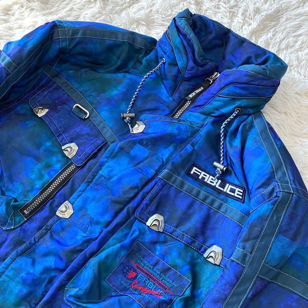 F5✨希少FABLICE✨大きめレトロ スキーウェア 上下セット メンズ4L
