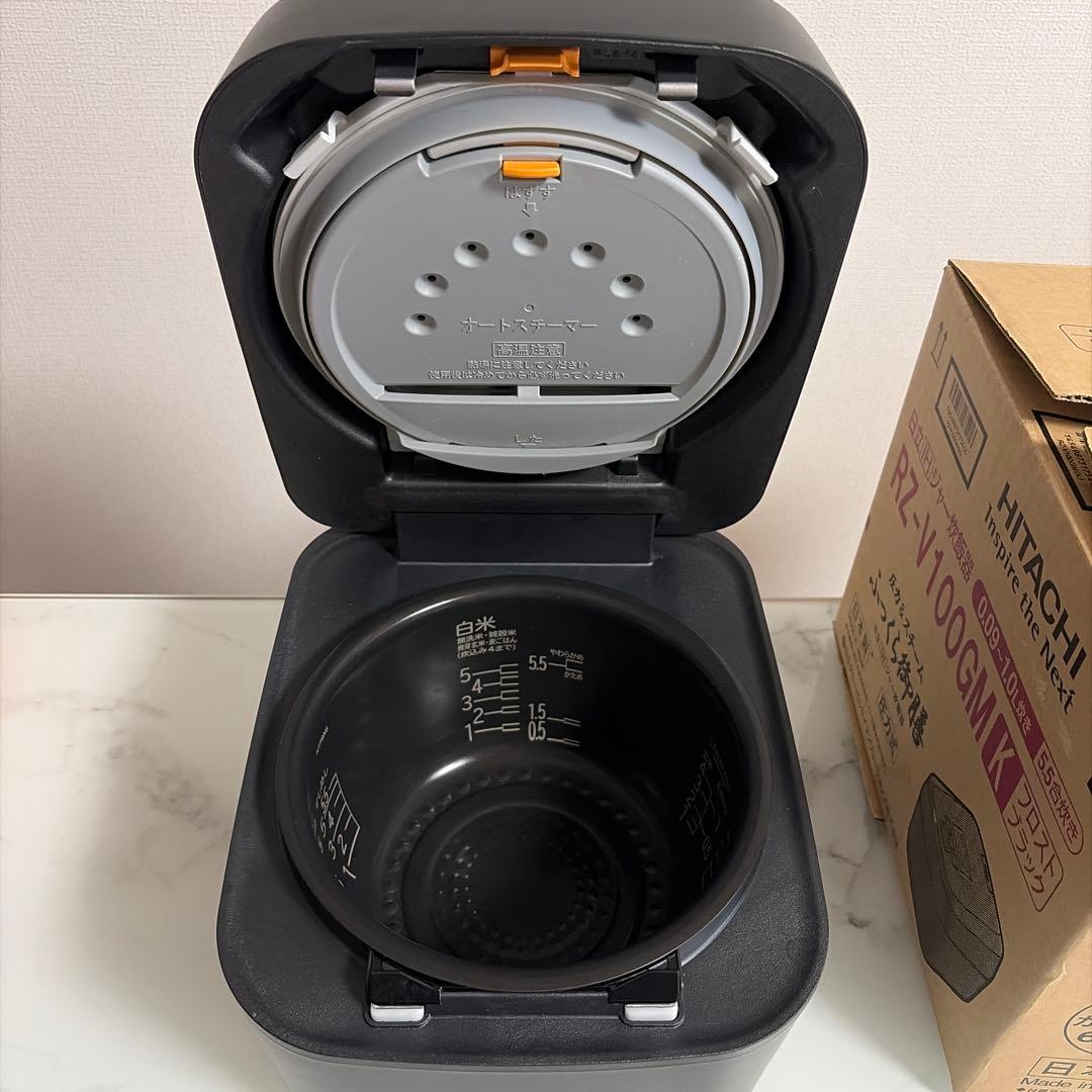 新品 日立 HITACHI 炊飯器 RZ-V100GM フロストブラック
