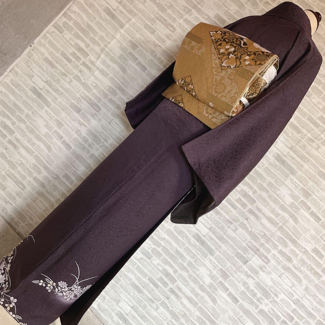 訪問着　フルセット　吉祥花　静けさの中で　金彩加工　ニューはれやか加工　Q3