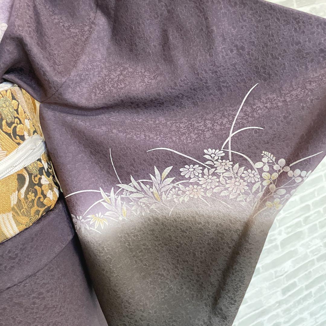 訪問着　フルセット　吉祥花　静けさの中で　金彩加工　ニューはれやか加工　Q3