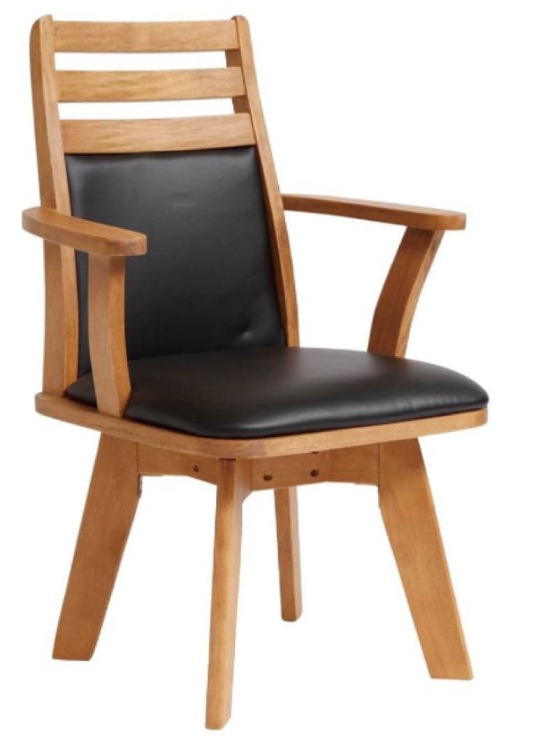 タマリビング 回転ダイニングチェア 360度回転椅子 肘置き付