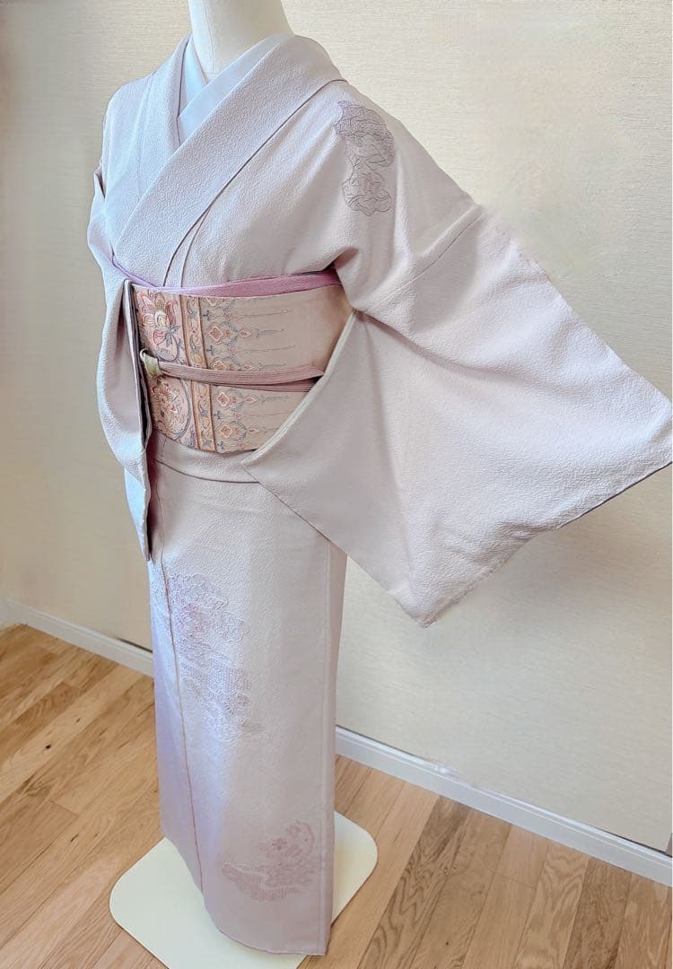 美品　訪問着　フルセット 裄65 スワトウ　卒業式　入学式　結婚式　M L 袋帯
