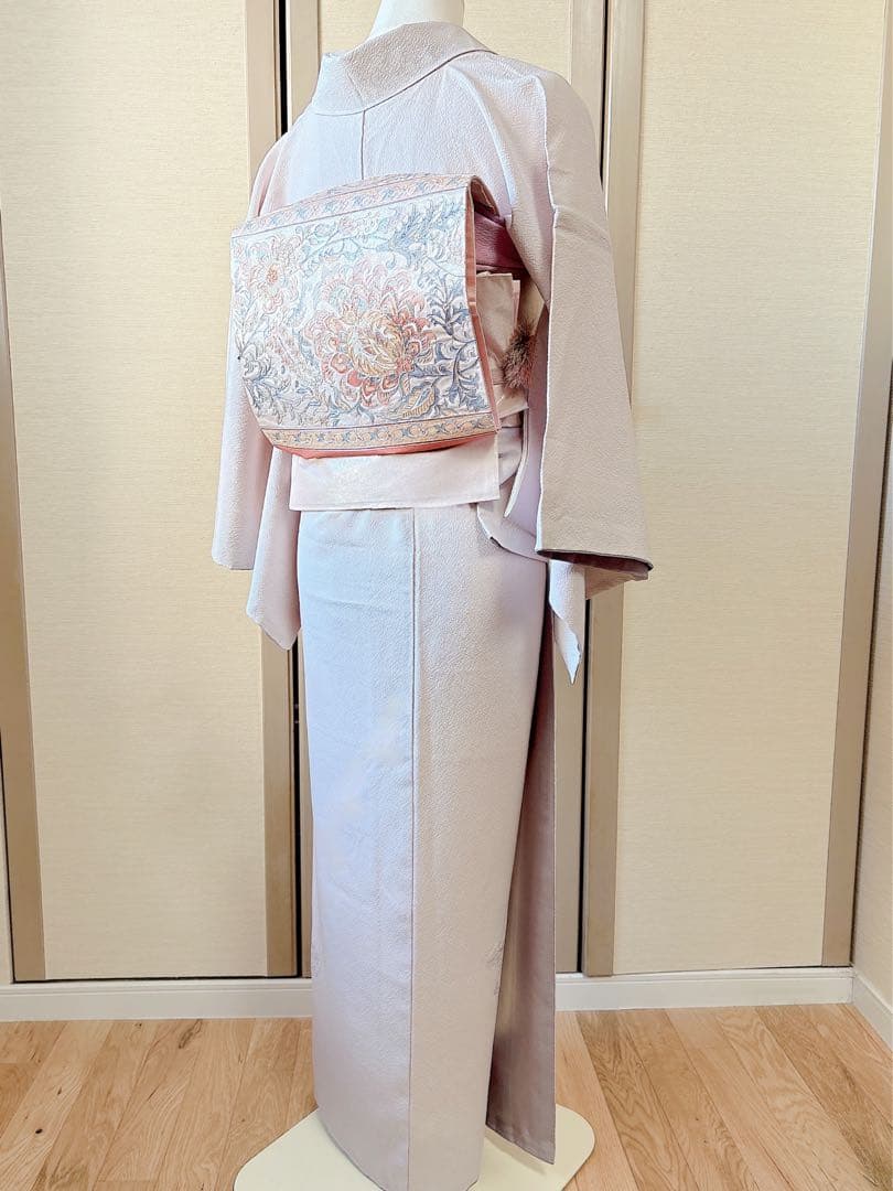 美品　訪問着　フルセット 裄65 スワトウ　卒業式　入学式　結婚式　M L 袋帯