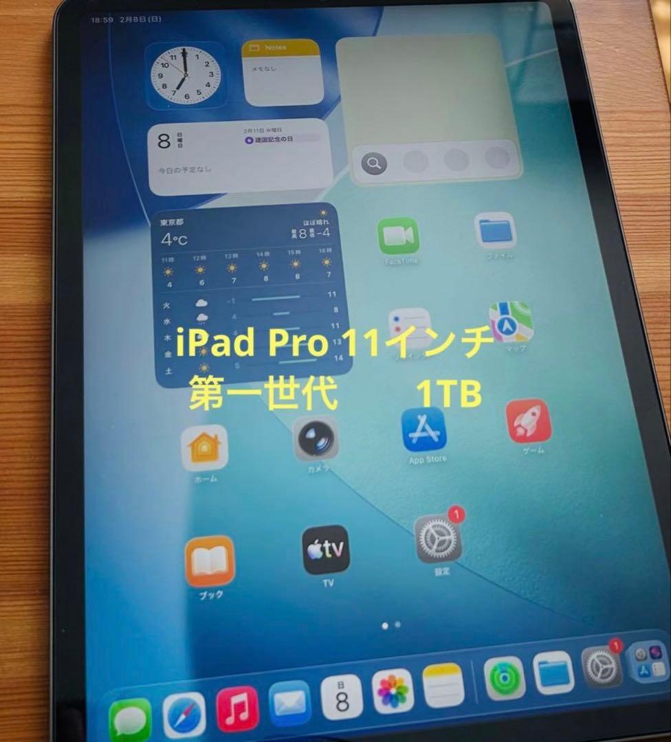 iPad Pro 11インチ　1TB