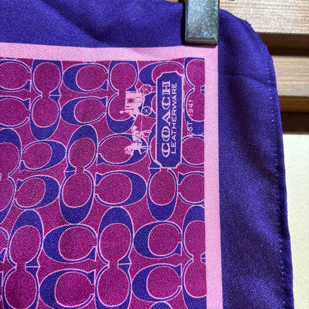 Coach ロゴ柄 ブラック ロングブーツ　おまけ付き　スカーフ