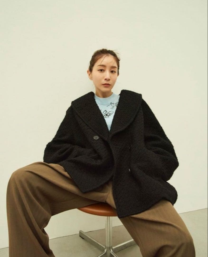 CLANE MINAMI TANAKA OVER TWEED COAT タグあり