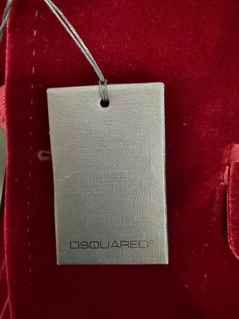 DSQUARED2 バーガンディ ベルベットジャケット 44