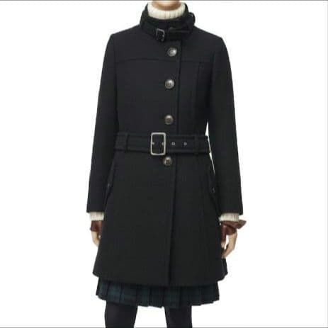 ✨極美品✨バーバリーブルーレーベル　アンゴラコート　ノバチェック　ブラック　М