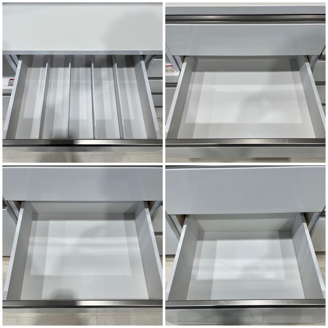 引取限定 NITORIキッチンボード 収納 棚 幅140cm 家具 My2077