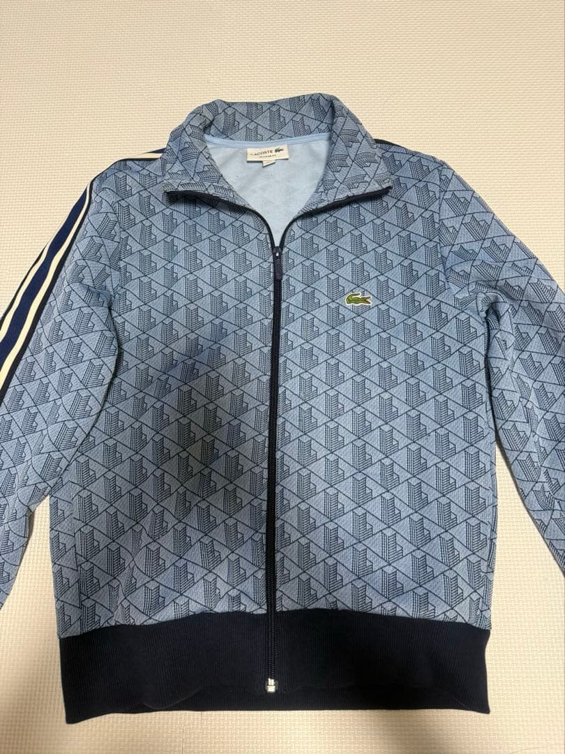 LACOSTE モノグラムジャカードトラックジャケット S