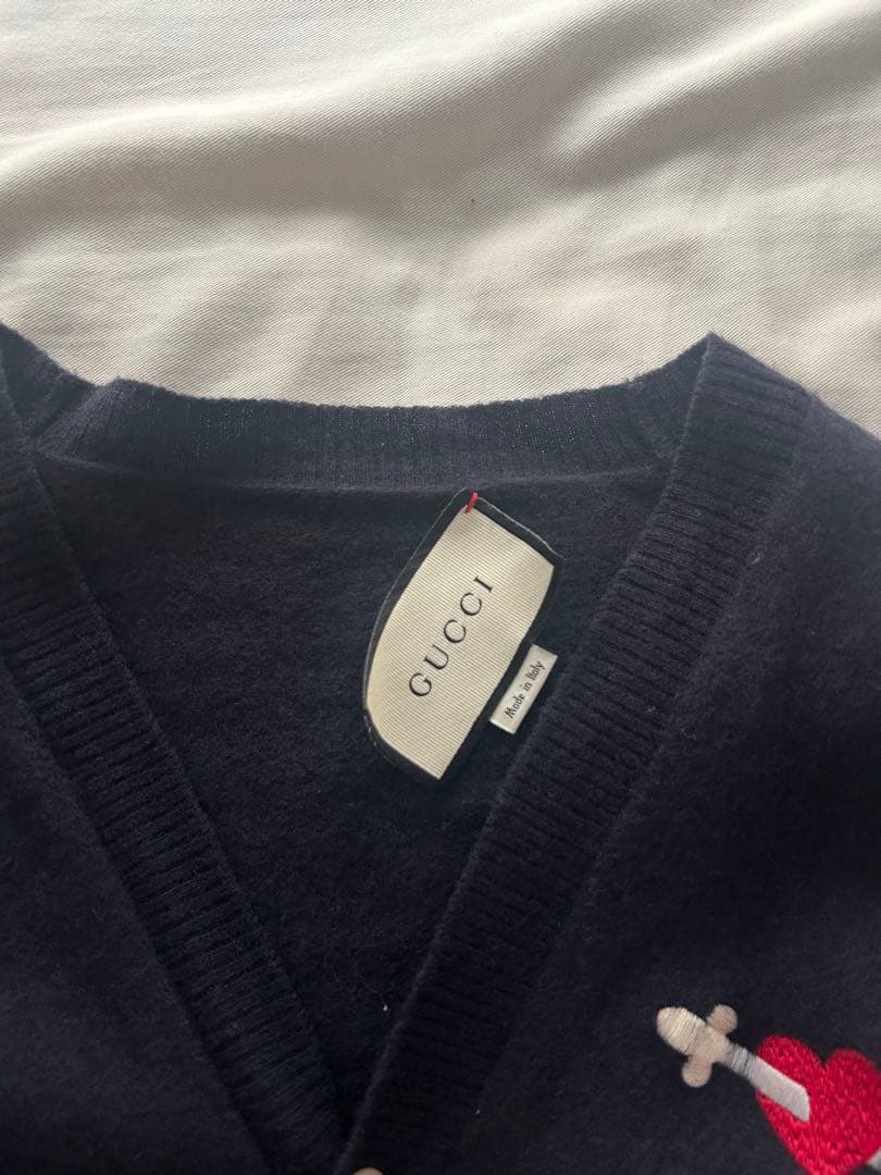 GUCCI グッチ 刺繍 カーディガン ワッペン デザイン 正規品