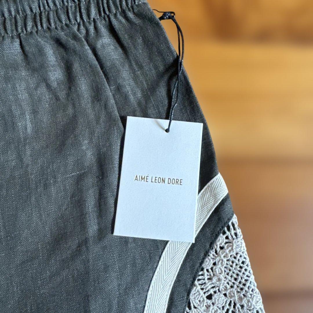 AIMÉ LEON DORE オリーブ リネン ショートパンツ M 新品未使用品