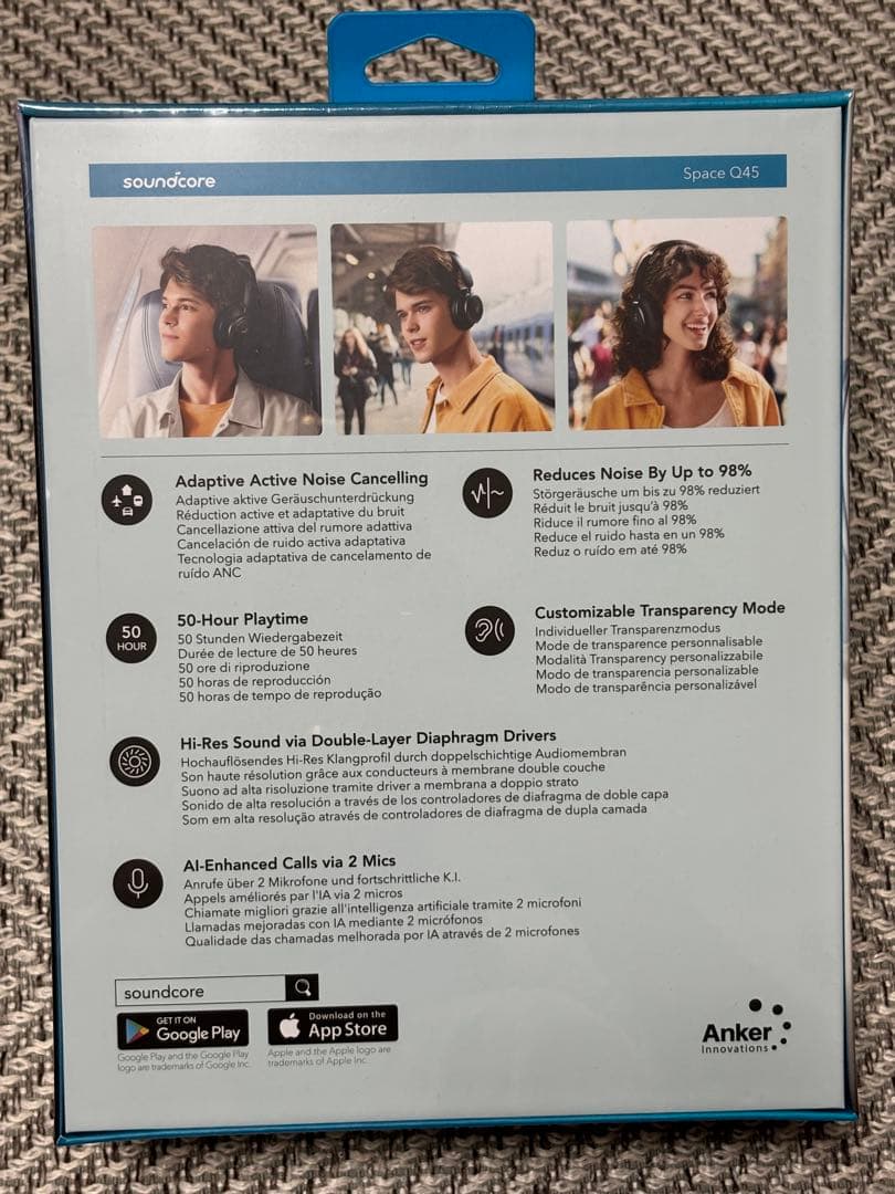 【未使用】soundcore SPACE Q45 ワイヤレスヘッドホン