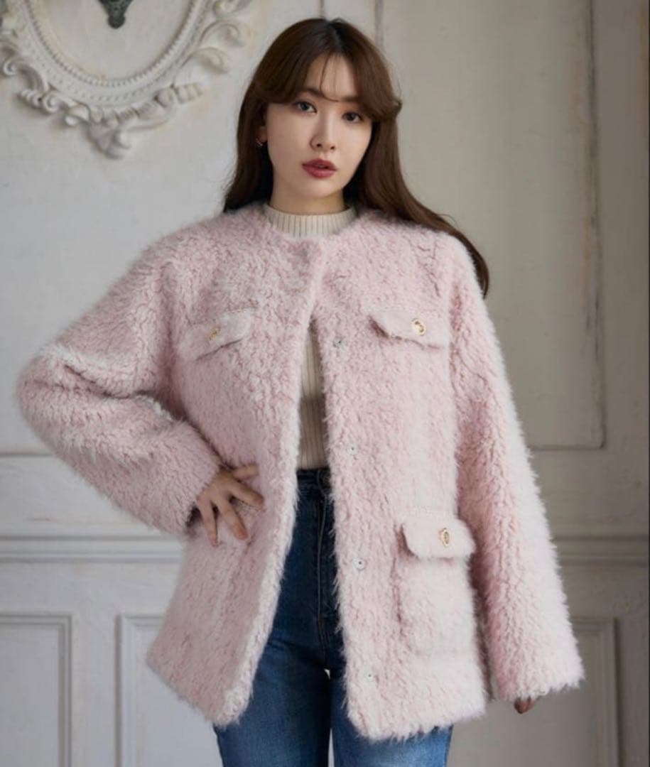 Herlipto  Faux Fur Coat Mサイズ