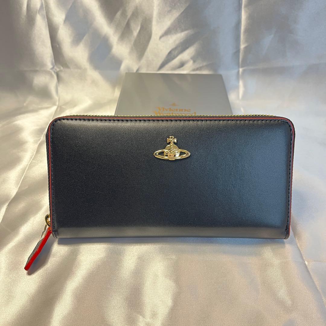 新品 Vivienne Westwood ブラック赤内装 長財布