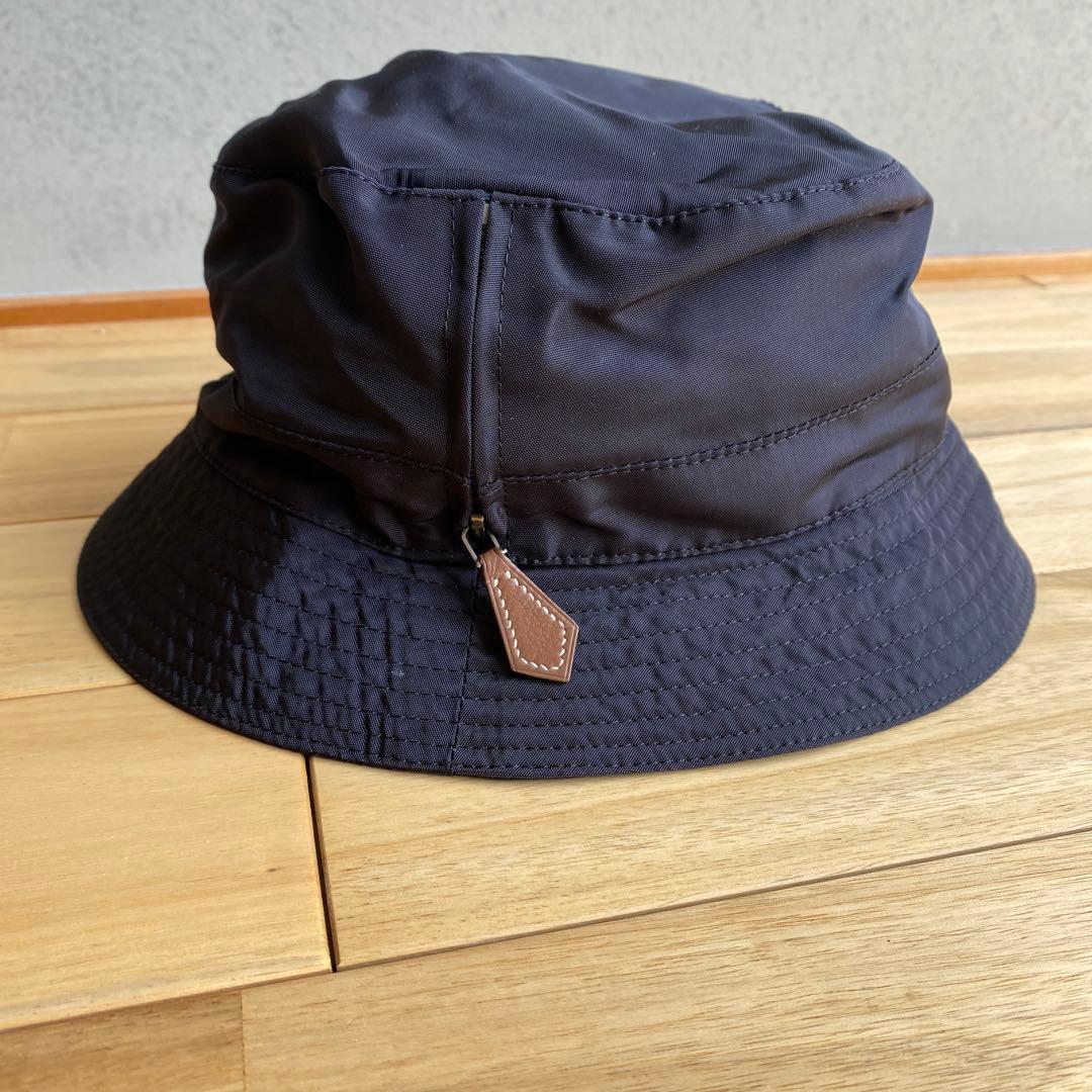 エルメス バケットハット レザーファスナー