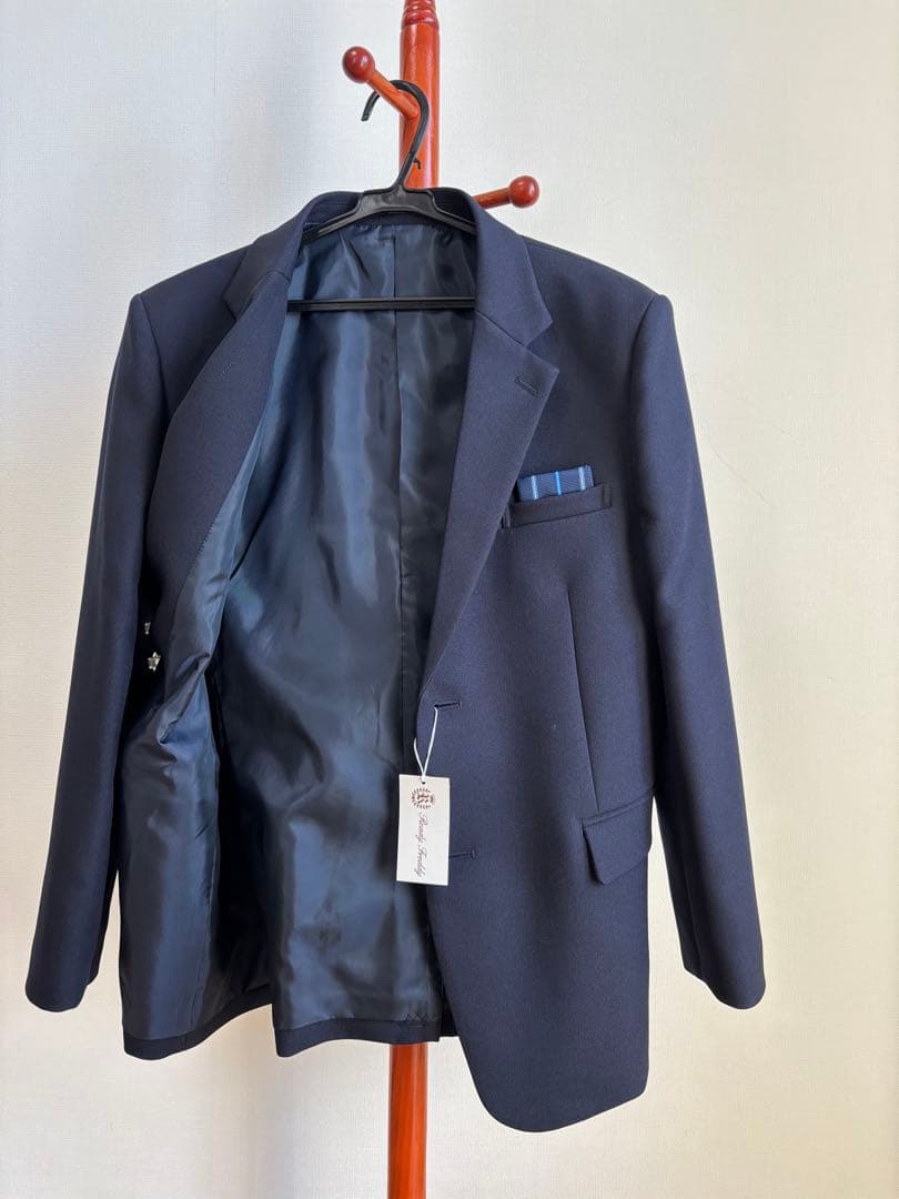 【未使用】男の子 スーツセット 160B ネイビー 卒業式 入学式