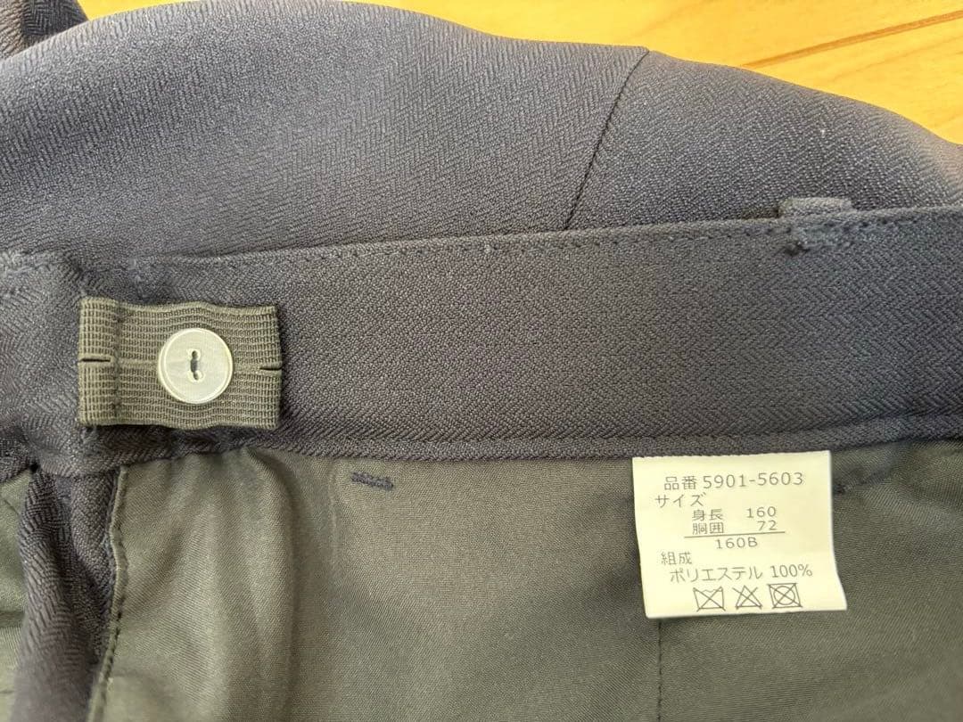 【未使用】男の子 スーツセット 160B ネイビー 卒業式 入学式