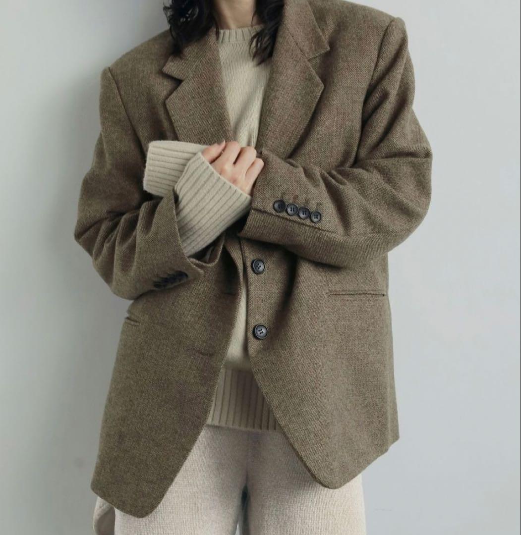 新品未使用 anuke Herringbone Wool Jacket 36